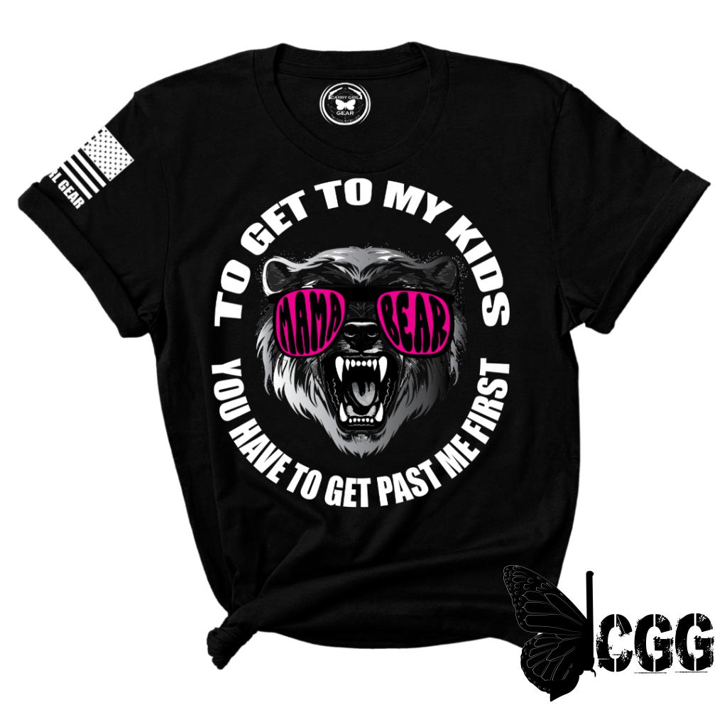 You Have To Get Past Me First Tee Xs / Black Unisex Cut Cgg Perfect Tee