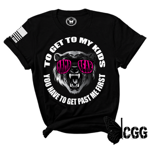 You Have To Get Past Me First Tee Xs / Black Unisex Cut Cgg Perfect Tee