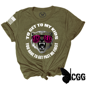You Have To Get Past Me First Tee Xs / Olive Unisex Cut Cgg Perfect Tee