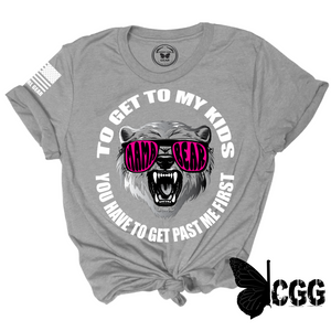 You Have To Get Past Me First Tee Xs / Steel Unisex Cut Cgg Perfect Tee