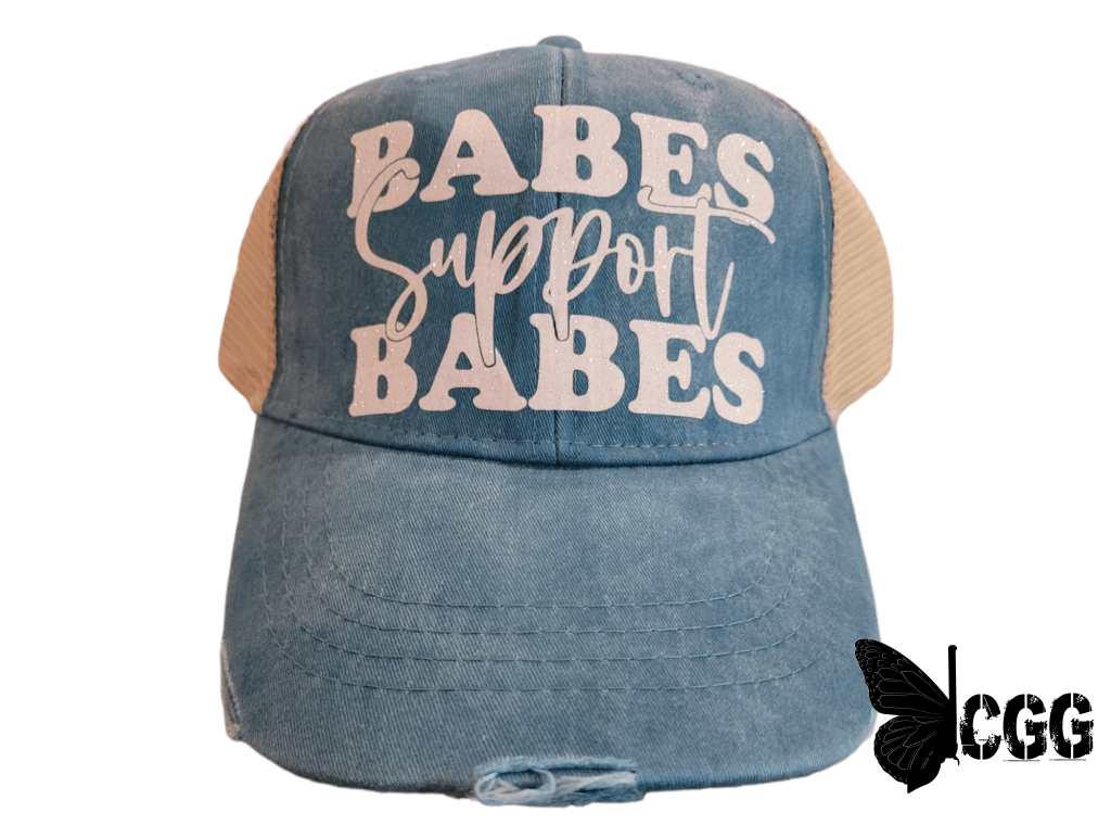 Babes Support Trucker Teal/tea