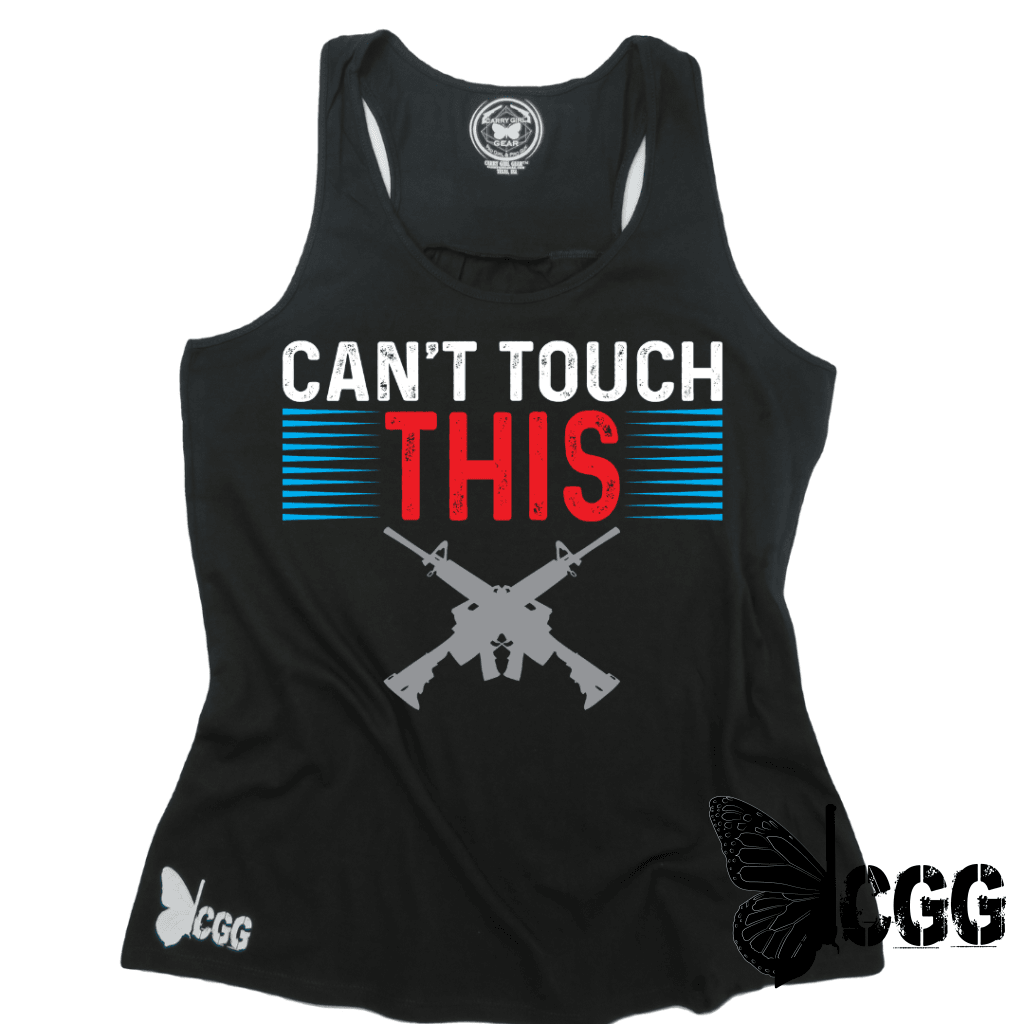 Cant Touch This Tank Xs / Black Cgg Racerback Tank