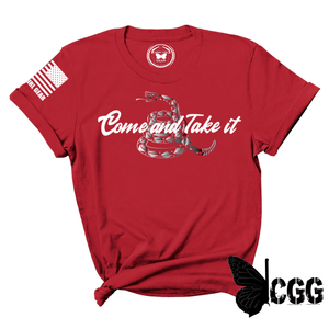 Come & Take It Tee Xs / Red Unisex Cut Cgg Perfect Tee
