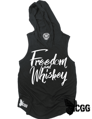 Freedom & Whiskey Hoodie Tank Xs / Black Frost Cgg Hoodie Tank