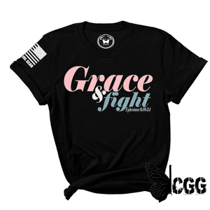 Grace & Fight Tee Xs / Black Unisex Cut Cgg Perfect Tee