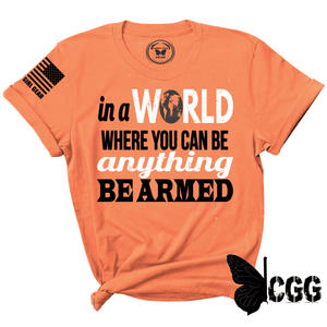 In A World Tee Xs / Coral Unisex Cut Cgg Perfect Tee