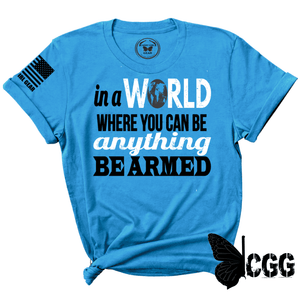 In A World Tee Xs / Turquoise Unisex Cut Cgg Perfect Tee